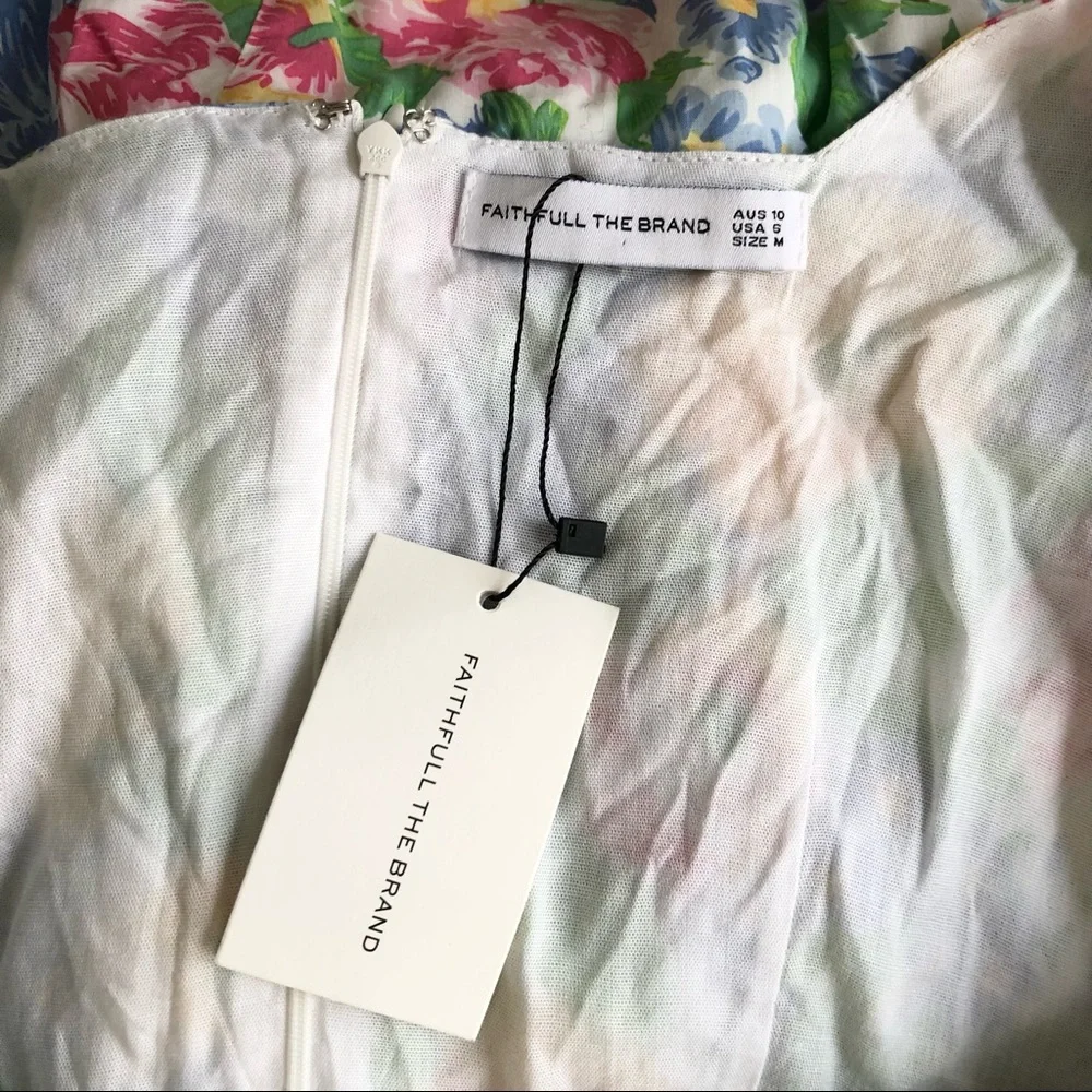 Faithfull The Brand Gabriela midi dress - NEW - Picture 9 of 10